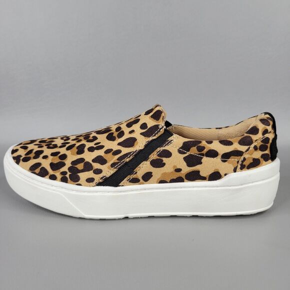 Dr. Scholl's Womens Do It Right Slip-On Sneakers Animal Print Brown Tan Size 6M - Picture 3 of 12